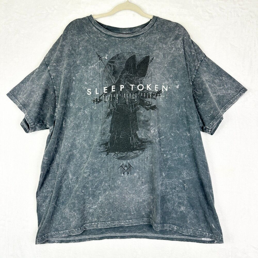 Sleep Token Aqua Regia Mineral Wash Tee Shirt Size 2XL Take Me Back To Eden